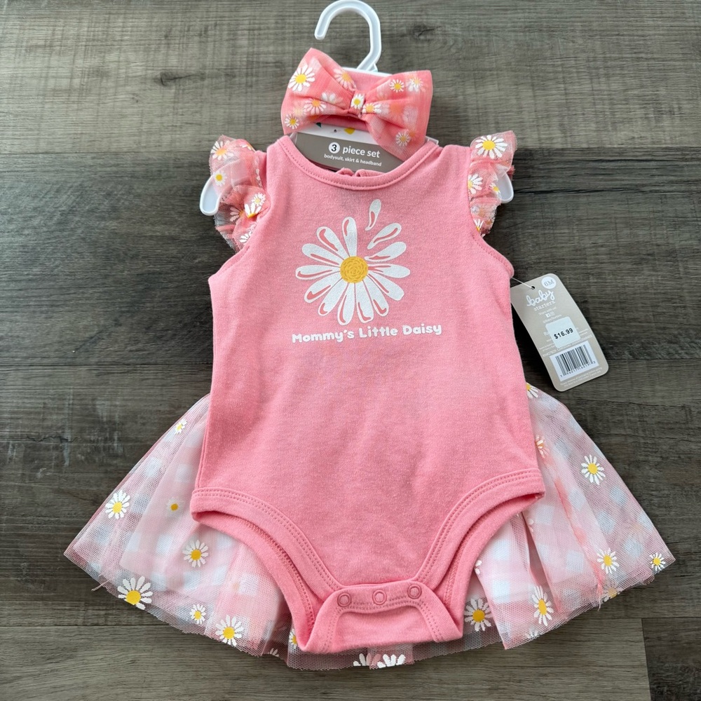 Baby Girl 3pc Set - Size 3-6m